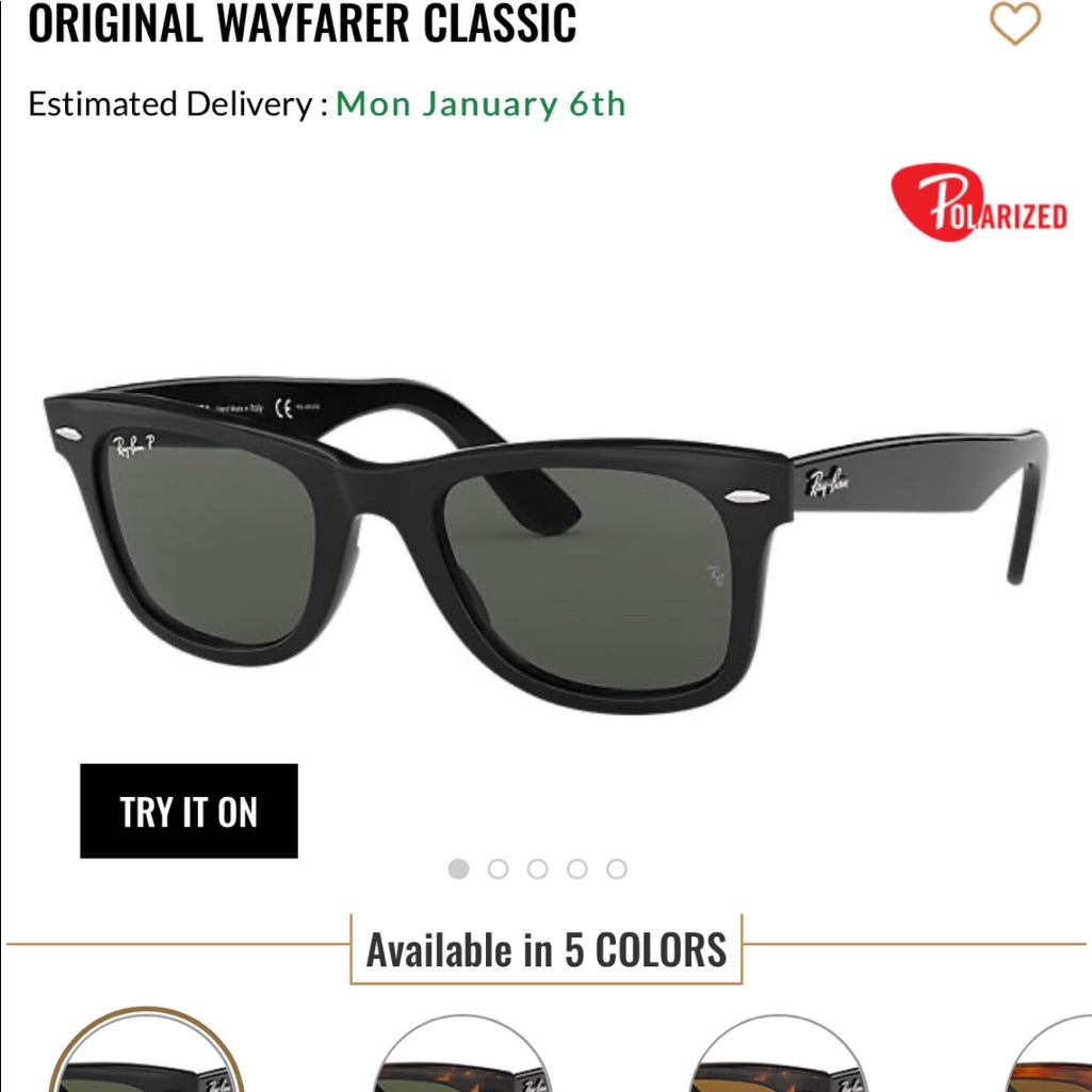 Polarized Original Wayfarer Classic Ray Bans